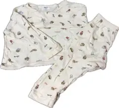 アイボリー キャラクター柄 パジャマ