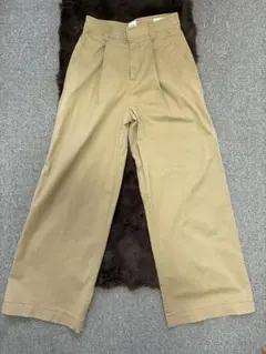 【美品】GAP ワイドレッグパンツ 00サイズ ベージュ