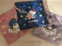 【新品】サンリオくじ　巾着　3個セット　キティ、クロミ、タキシードサム