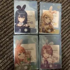 GiGO限定 学マス 学園アイドルマスター クリアカード ノベルティ 4点セット