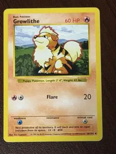 ガーディ Growlithe シャドーレス 英語版 ポケモンカード 旧裏 - メルカリ