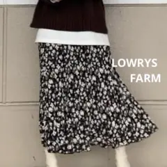 SALE❣️LOWRYS FARM プリーツロングスカート 花柄 Fのサムネイル