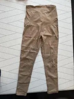 ベージュ マタニティパンツ　M ストレッチあり