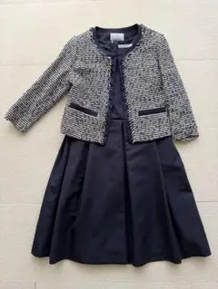 【美品】M-premier BLACK 38ネイビーセレモニースーツセットアップ