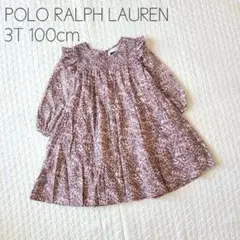 ⑪【美品】POLO ポロラルフローレン ペイズリー柄 ワンピース 95 100