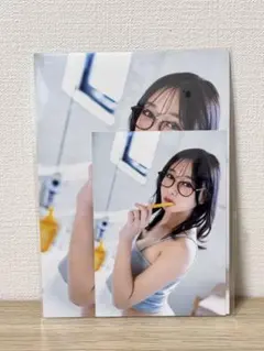 三葉ちはる 生写真 2枚セット 2L+L