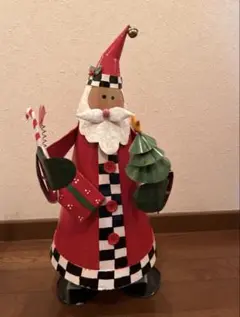 クリスマス サンタクロース ブリキオブジェ【小】のサムネイル