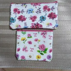 Pearly Dew パーリーデュー華♡花　ポーチ 2個セット
