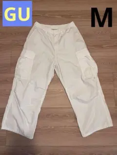 GU スーパーワイドカーゴパンツ ホワイト M