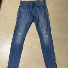 G-STAR RAW ライトブルー スキニーデニム 膝ダメージ