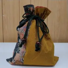 着物柄　巾着袋
