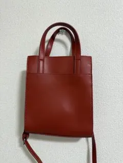 2way スクエア ショルダーバッグ レッド GU