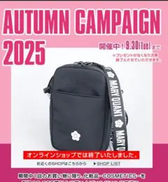 MARY QUANT マリークワント　ショルダーバッグ　スマホバッグ ノベルティ