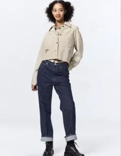 ハイライズストレートジーンズ Mサイズ GU タグ付き