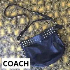 値下げ☆COACH☆スタッズ付き2wayショルダーバッグ