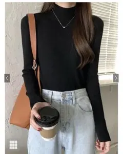 ❤︎新品タグ付❤︎ GRL ハイネックリブニットトップス[cu441]