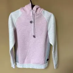 美品　キャロウェイフード付きパーカー ピンク/グレー　M