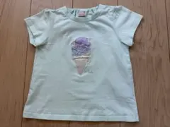 petit main アイスクリーム刺繍 Tシャツ 100cmのサムネイル