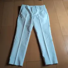 ②UNIQLO ストレッチクロップドパンツ ホワイト 61cm