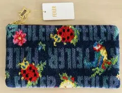 フラットポーチ　Ｌ　フェイラーアンドハイジ　ネイビー　イベント限定　ポーチ