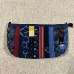 パッチワークデザインポーチ