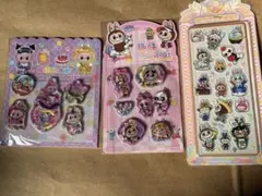 ラブブ ステッカー水入り&アクリルプレート　計3枚セット2