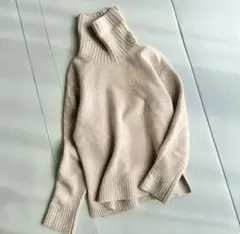 ビューティ＆ユース ウールカシミヤ タートルネック ニット ベージュ