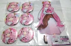 初音ミク　あたりツキ！ビビット缶バッジ 巡音ルカ7点セット