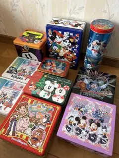 空き缶　ディズニー　ミッキー　トイストーリー　ハロウィン　クリスマス