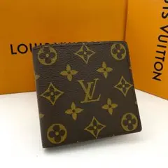 保管品　ルイヴィトン　モノグラム　マルコ　二つ折り財布