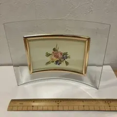 曲線デザイン ガラスフォトフレーム