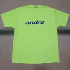 Andro 탁구 공식 티셔츠 네온 옐로우 유니섹스