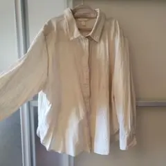 【XL】H&M リネンブレンドシャツ