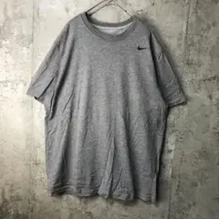 B2604古着　Tシャツ ワンポイント　グレー　ナイキ　90s Y2K