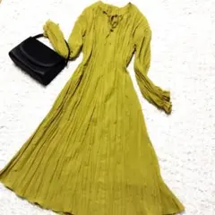 美品★BEAUTY&YOUTH ユナイテッドアローズ プリーツ ワンピース F