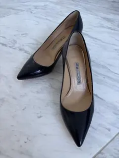 極美品ペリーコ　アネッリ　フラット　36　23cm　アンドレア　ダークネイビー 極美品ペリーコ アネッリ フラット 36 23cm アンドレア ダークネイビー