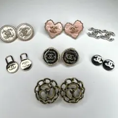 シャネル ピンバッチ セット　CHANEL ボタン set 02