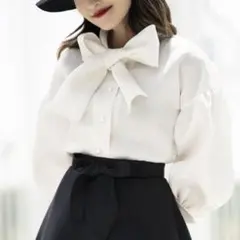 新品　エムズグレイシー　黒 フリル付き長袖ブラウス　42 大きいサイズ　LL 新品 エムズグレイシー 黒 フリル付き長袖ブラウス 42 大きいサイズ LL