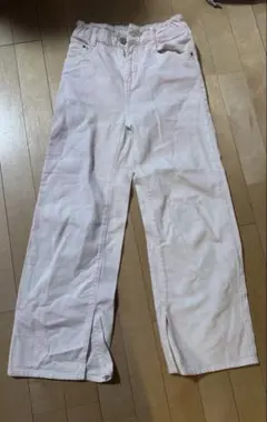 zara ピンクだいだい柄　150 デニム