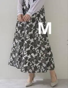 YECCA VECCAシアーレース柄マーメイドスカートのサムネイル