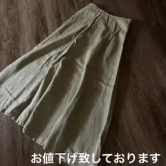 無印良品・フレンチリネン・イージーフレアースカート・美品のサムネイル