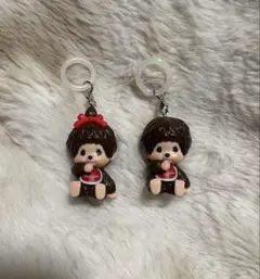 モンチッチ　モンチッチちゃん　めじるしアクセサリー　アンブレラマーカー　2点