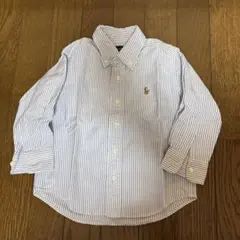 Ralph Lauren ストライプ ボタンダウンシャツ　90