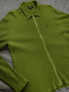 トップス stussy Big Thermal Zip Shirt stussy big thermal zip shirt トップス