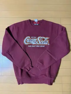 CREAM SODA バーガンディ トレーナー Mサイズ　１２月１５日削除