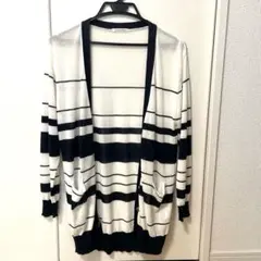 カーディガン　ボーダー