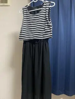 SPIGA ストライプノースリーブロングワンピースのサムネイル