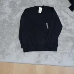 新品タグ付き　UNIQLO 3XL ブラック クルーネックセーター
