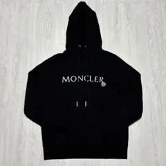 ［極美品］モンクレール　バックプリント　パーカー　ブラック　L 2025年最新】MONCLER メンズ パーカーの人気アイテム - メルカリ