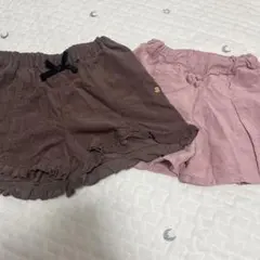 コーデュロイ　ショートパンツ 2点セット　95 100 アプレレクール　西松屋